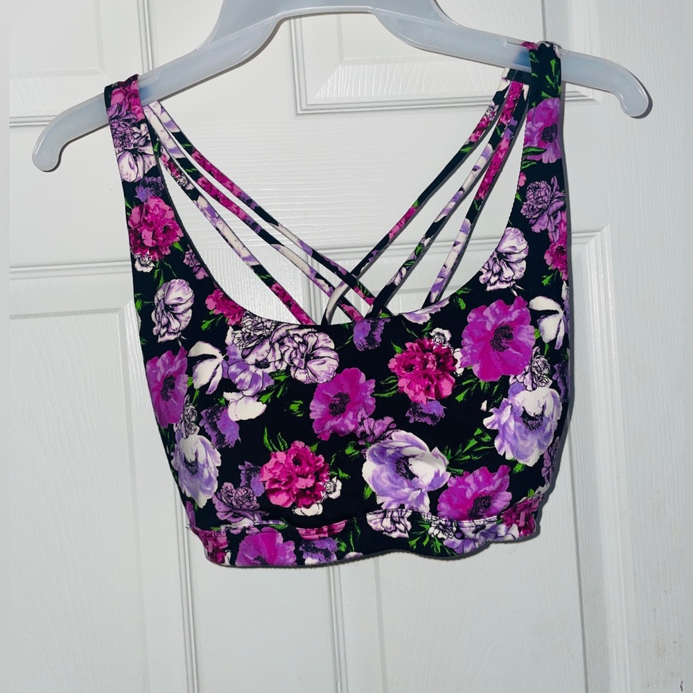 Victoria’s Secret Floral Cross Strap Sports Bra